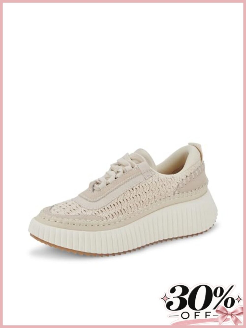 Women's Dolen Lace Up Sneakers Suede Woven Knit Platform Casual